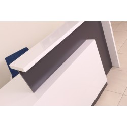 Box Office Rezeption Tisch Weiß Anthrazit Istanbul