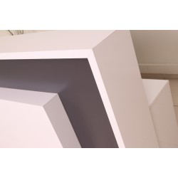 Box Office Rezeption Tisch Weiß Anthrazit Istanbul