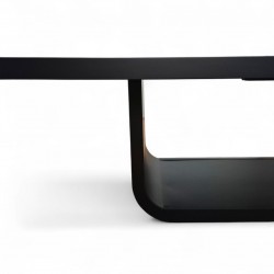 Großer, Schwarz Lackierter Besprechungstisch Für 20 Personen