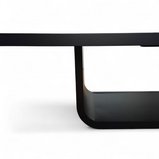 Großer, Schwarz Lackierter Besprechungstisch Für 20 Personen