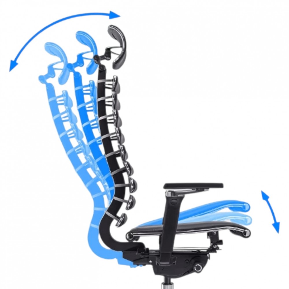 Anatomisch Geformter Chefsessel Mit Metallrahmen