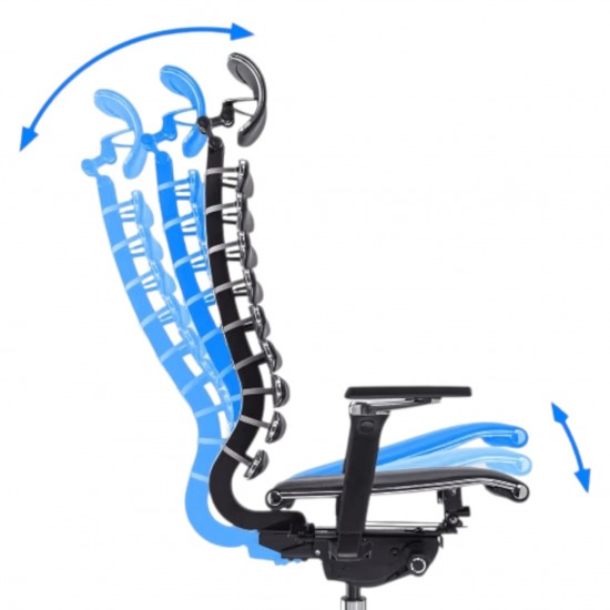 Anatomisch Geformter Chefsessel Mit Metallrahmen