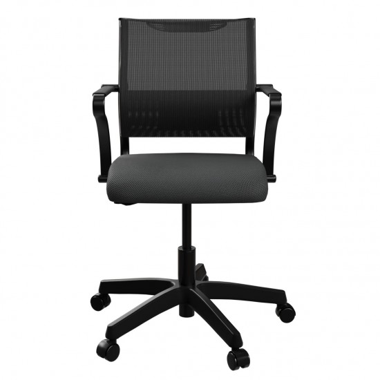 Ergonomischer Besprechungsstuhl Mit Metallrahmen Und 4 Rollen