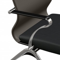 Ergonomischer Besprechungsstuhl Mit Metallrahmen