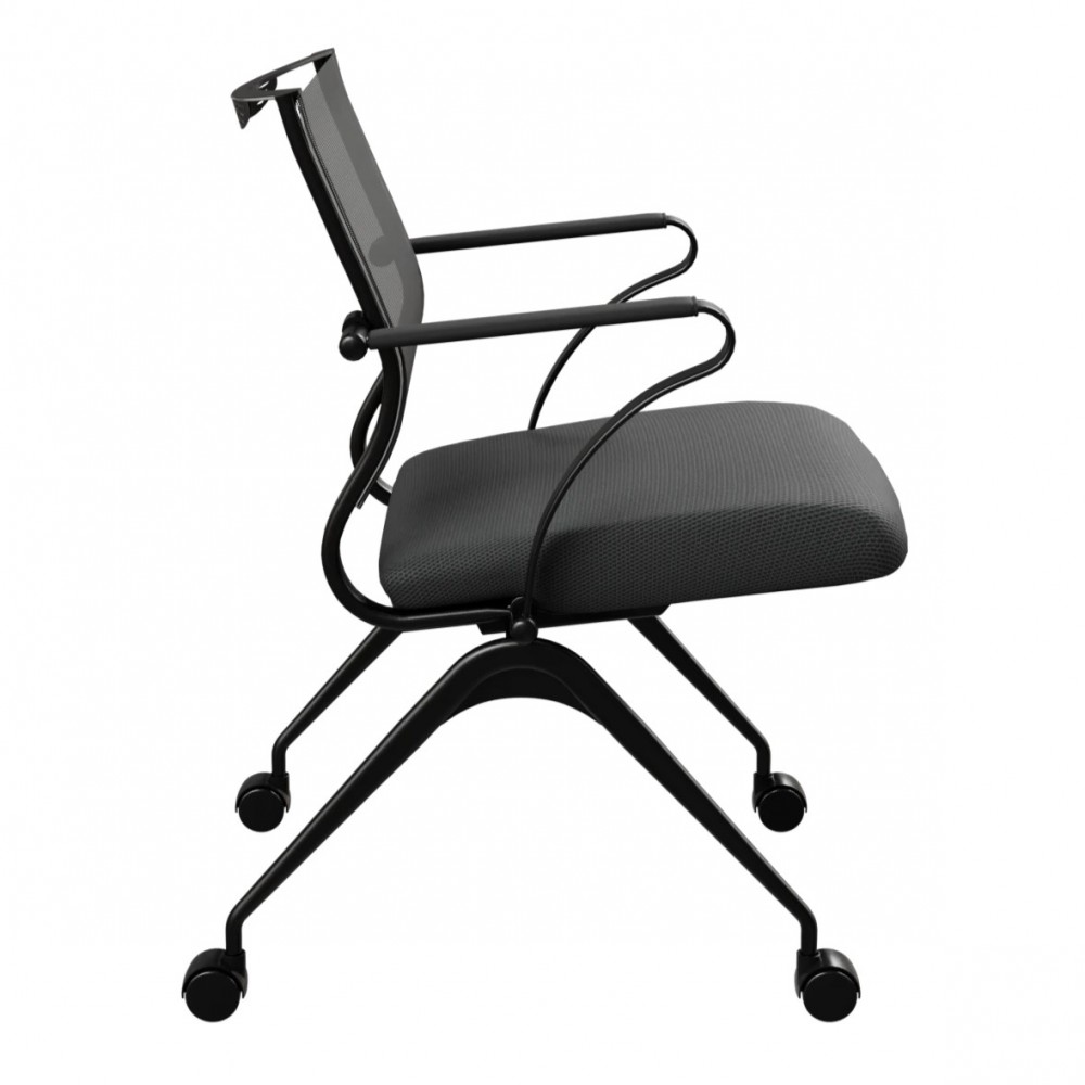 Ergonomischer Besprechungsstuhl Mit Metallrahmen Und 4 Rollen