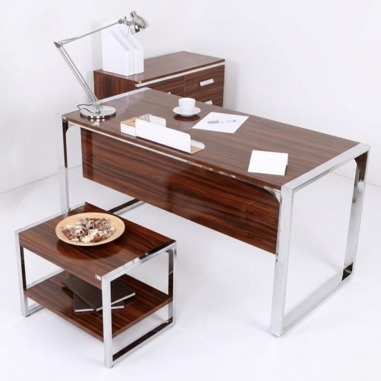 Стамбул Office Desk Staff Team High Gloss Walnut