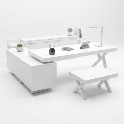 Biroul Executiv Alb Birou S Class Mare