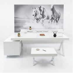 Biroul Executiv Alb Birou S Class Mare