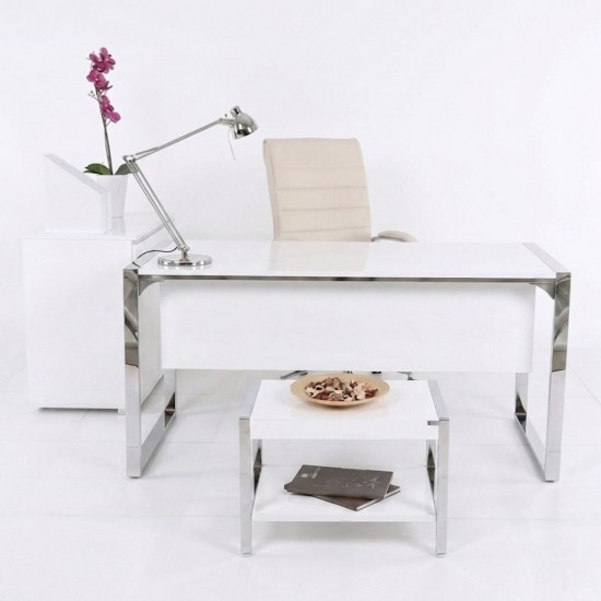 أفراد فريق مكتب لمعان عالية الأبيض