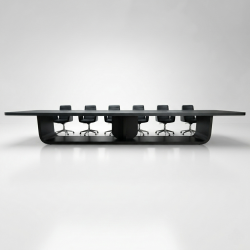 Großer, Schwarz Lackierter Besprechungstisch Für 20 Personen