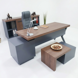 Istanbul Büro Executive Office Canberra - Anthrazit Walnut