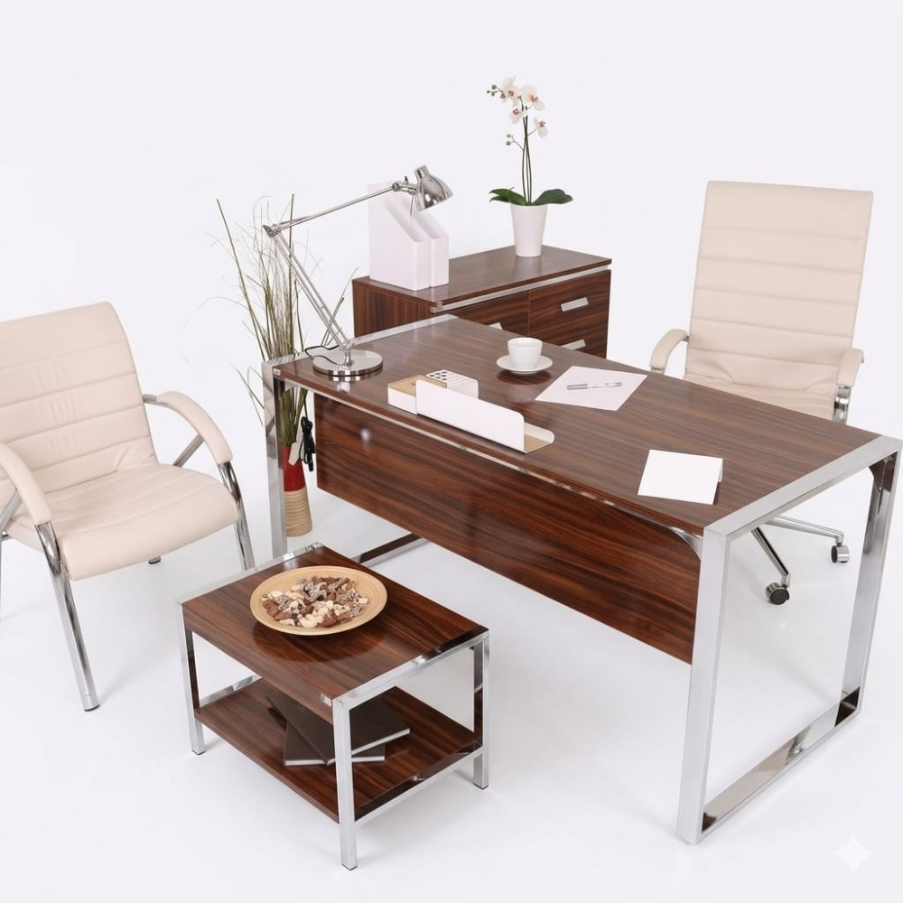Стамбул Office Desk Staff Team High Gloss Walnut