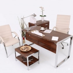 Стамбул Office Desk Staff Team High Gloss Walnut