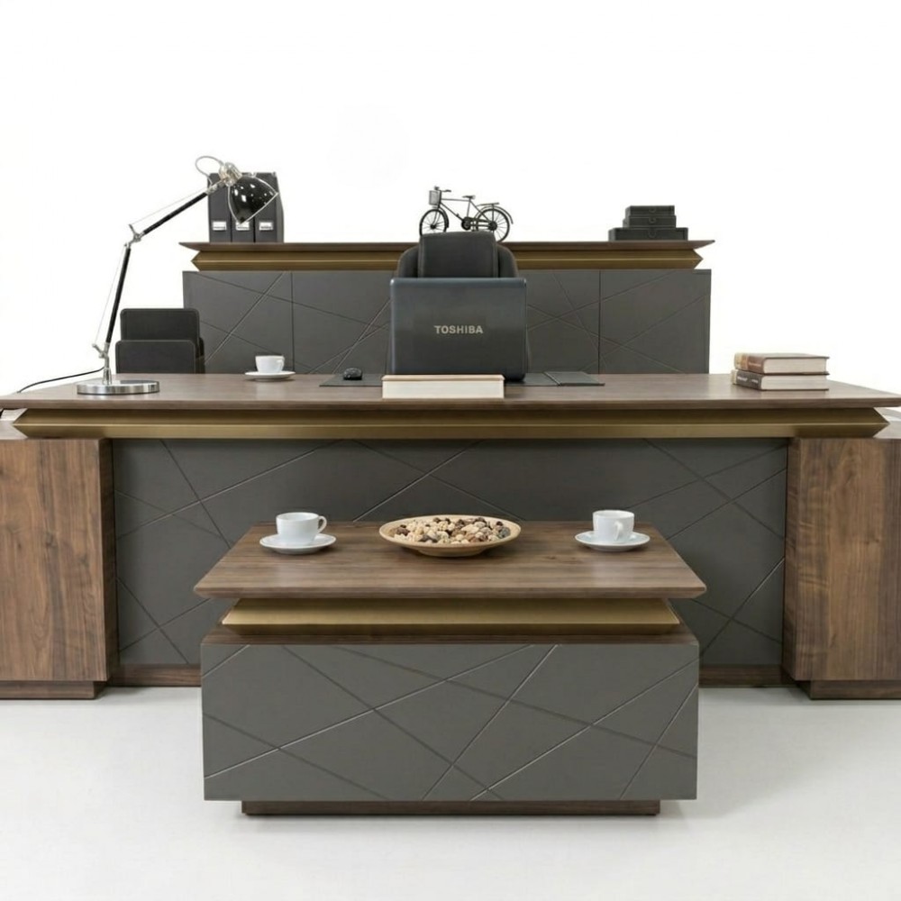 İmza Vip Makam Takımı Ceviz ve Lake