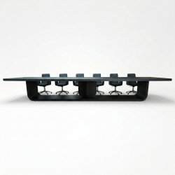 Großer, Schwarz Lackierter Besprechungstisch Für 20 Personen