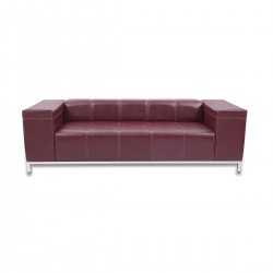Triple-Seater Sofa Polizei Chrome